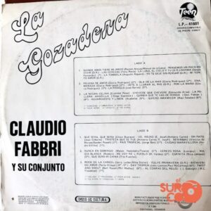 Disco de Vinilo Claudio Fabri Y Su Conjunto - La Gozadera Vinyl Record