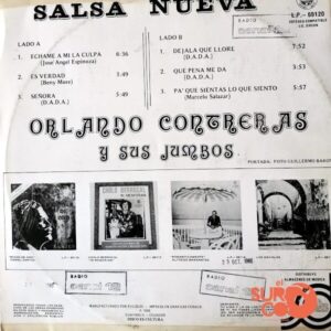 Disco de Vinilo Orlando Contreras - Salsa Nueva Vinyl Record