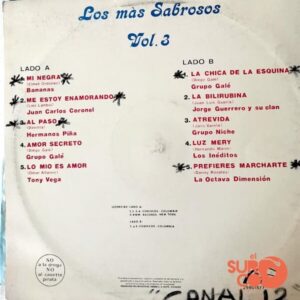 Disco de Vinilo Varios - Los Mas Sabrosos Vol. 3 Vinyl Record