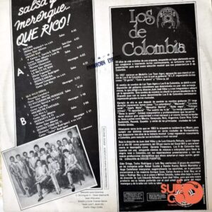 Disco de Vinilo Los Ocho De Colombia - Salsa Y Merengue… Que Rico! Vinyl Record
