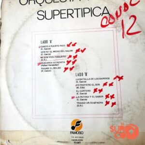 Disco de Vinilo Orquesta Novel - Súper Típica Vinyl Record