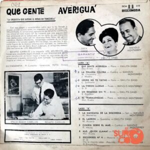 Disco de Vinilo Los Melódicos - Que Gente Averigua Vinyl Record