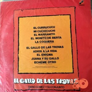 Disco de Vinilo Dario Gómez Y Su Conjunto - El Gallo De Las Trovas Vinyl Record