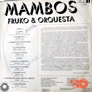 Disco de Vinilo Fruko Y Orquesta - Mambos Vinyl Record