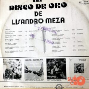 Disco de Vinilo Lisandro Meza - El Disco De Oro De Lisandro Meza Y Su Conjunto Vinyl Record