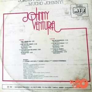 Disco de Vinilo Johnny Ventura - Johnny Mucho… ...Mucho Johnny Vinyl Record