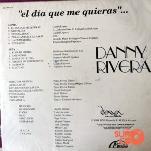 Disco de Vinilo Danny Rivera - El Día Que Me Quieras Vinyl Record