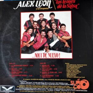 Disco de Vinilo Alex De León Y Su Orquesta - Aquí De Nuevo Vinyl Record
