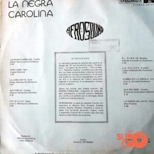 Disco de Vinilo Afrosound - La Negra Carolina Vinyl Record