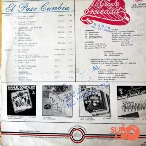Disco de Vinilo La Gran Sociedad - El Paso Cumbia Vinyl Record