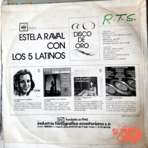 Disco de Vinilo Estela Raval - Estela Raval Con Los 5 Latinos Vinyl Record