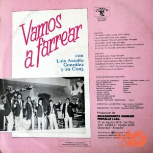 Disco de Vinilo Luis Astolfo González  - Vamos A Farrear Con Luis Astolfo González Y Su Conjunto Vinyl Record