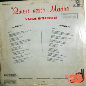 Disco de Vinilo Varios - Quiero Verte Madre Vinyl Record
