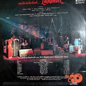 Disco de Vinilo Emmanuel - En La Soledad Vinyl Record