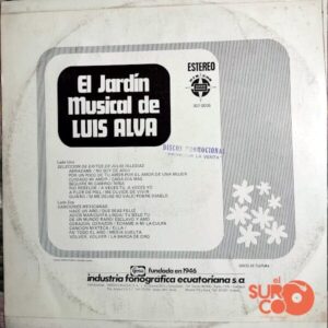 Disco de Vinilo Luis Alva - El Jardín Musical De Luis Alva Vinyl Record