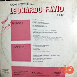 Disco de Vinilo Leonardo Favio - Con Ustedes… Leonardo Favio Vinyl Record