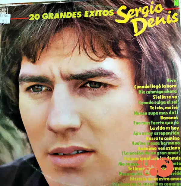 Disco de Vinilo Sergio Denis - 20 Grandes Éxitos Vinyl Record