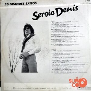 Disco de Vinilo Sergio Denis - 20 Grandes Éxitos Vinyl Record