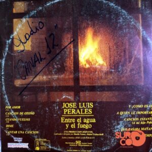 Disco de Vinilo José Luis Perales - Entre El Agua Y El Fuego Vinyl Record