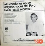 Disco de Vinilo Emilio Peláez Montero - Mis Canciones En Las Mejores Voces De Perú Vinyl Record