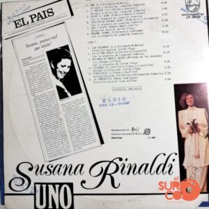 Disco de Vinilo Susana Rinaldi - Uno Vinyl Record