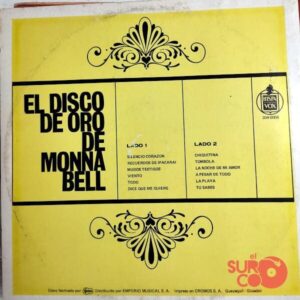 Disco de Vinilo Monna Bell - El Disco De Oro De Monna Bell Vinyl Record
