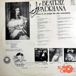 Disco de Vinilo Beatriz Adriana - 14 Éxitos Rancheros Vinyl Record