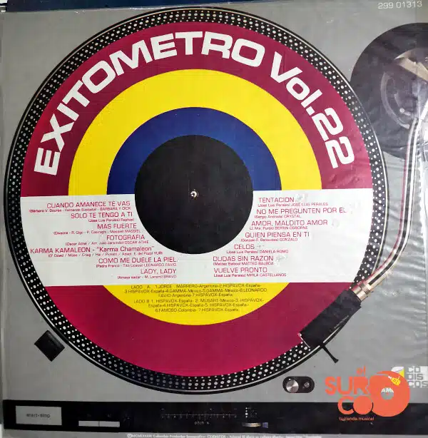 Disco de Vinilo Varios - Exitómetro Vol.22 Vinyl Record