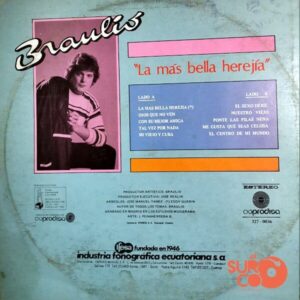 Disco de Vinilo Braulio - La Más Bella Herejía Vinyl Record