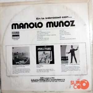 Disco de Vinilo Manolo Muñoz - En La Intimidad Con… Vinyl Record