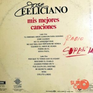 Disco de Vinilo José Feliciano - Mis Mejores Canciones Vinyl Record