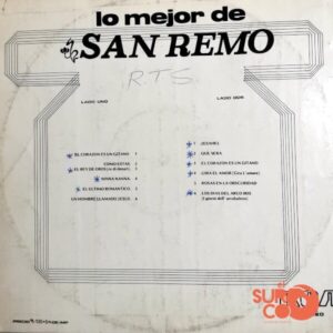 Disco de Vinilo San Remo - Lo Mejor De San Remo Vinyl Record