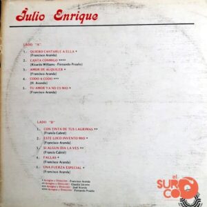 Disco de Vinilo Julio Enrique - Quiero Cantarle A Ella Vinyl Record