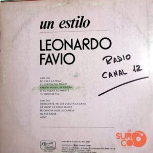Disco de Vinilo Leonardo Favio - Un Estilo Vinyl Record