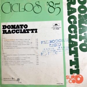 Disco de Vinilo Donato Racciatti - Ciclos ‘85 Vinyl Record