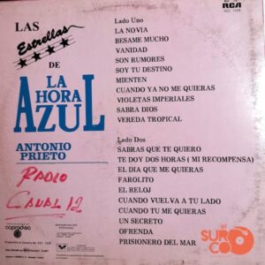 Disco de Vinilo Antonio Prieto - Las Estrellas De La Hora Azul Vinyl Record