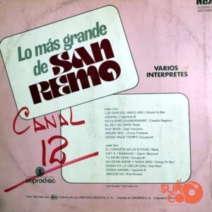 Disco de Vinilo San Remo - Lo Mejor De San Remo Vinyl Record