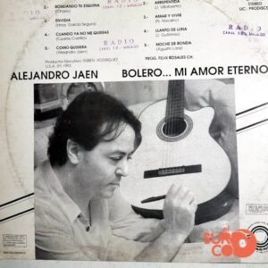 Disco de Vinilo Alejandro Jaen - Bolero… Mi Amor Eterno Vinyl Record