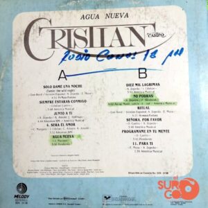 Disco de Vinilo Cristian - Agua Nueva Vinyl Record