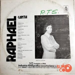 Disco de Vinilo Raphael - Raphael Canta Vinyl Record