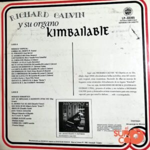 Disco de Vinilo Richard Calvin - Richard Calvin Y Su Órgano Kimbailable Vinyl Record