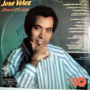 Disco de Vinilo José Vélez - Como El Halcón Vinyl Record