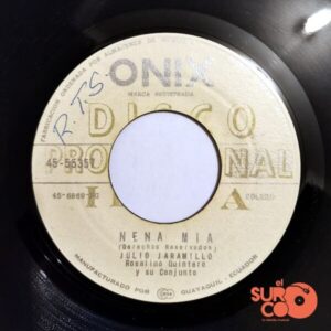 Disco de Vinilo Julio Jaramillo - Maldita Suerte / Nena Mía (Promocional) Vinyl Record