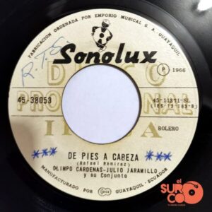 Disco de Vinilo Olimpo Cárdenas - De Pies A Cabeza / Mi Desilusión (Promocional) Vinyl Record
