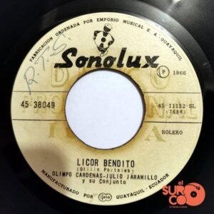 Disco de Vinilo Julio Jaramillo - Azabache / Licor Bendito (Promocional) Vinyl Record