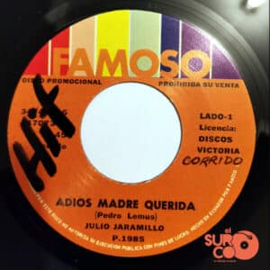 Julio Jaramillo - Adiós Madre Querida / Frivolidad Vinilo