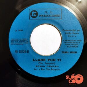 Disco de Vinilo Edwin Criollo - Corazón Ajeno / Lloré Por Ti Vinyl Record