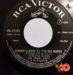 Disco de Vinilo Violeta Rivas - Cuando Llegue El Fin Del Mundo / No Voy A Aquella Fiesta Vinyl Record