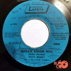Disco de Vinilo Paty Right - Triste Y Sola / Dulce Amor Mio Vinyl Record