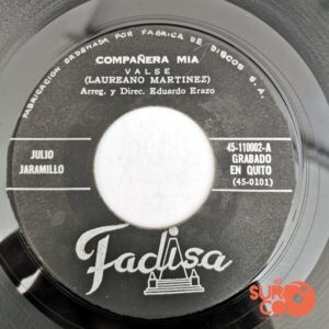 Disco de Vinilo Julio Jaramillo - Mi Primer Amor / Compañera Mía Vinyl Record